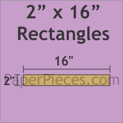 2" x 16" Rectangle