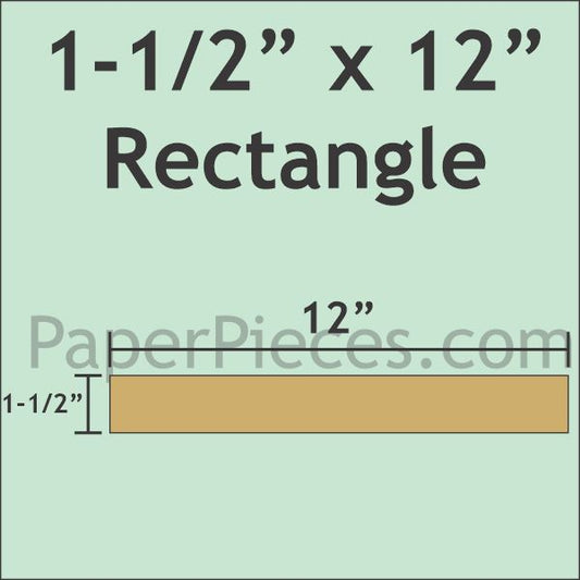 1-1/2" x 12" Rectangle