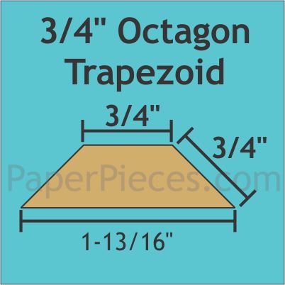 3/4" Octagon Trapezoids
