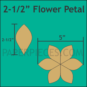2 1/2" Flowers Petal