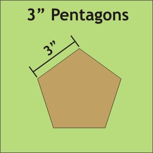3" Pentagons