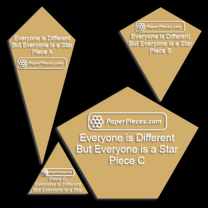 Everyone is Different but Everyone is a Star found in Millefiori Quilts 4 by Willyne Hammerstein