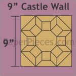 9" Castle Wall Block