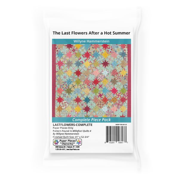 Last Flowers After a Hot Summer found in Millefiori Quilts 4 by Willyne Hammerstein