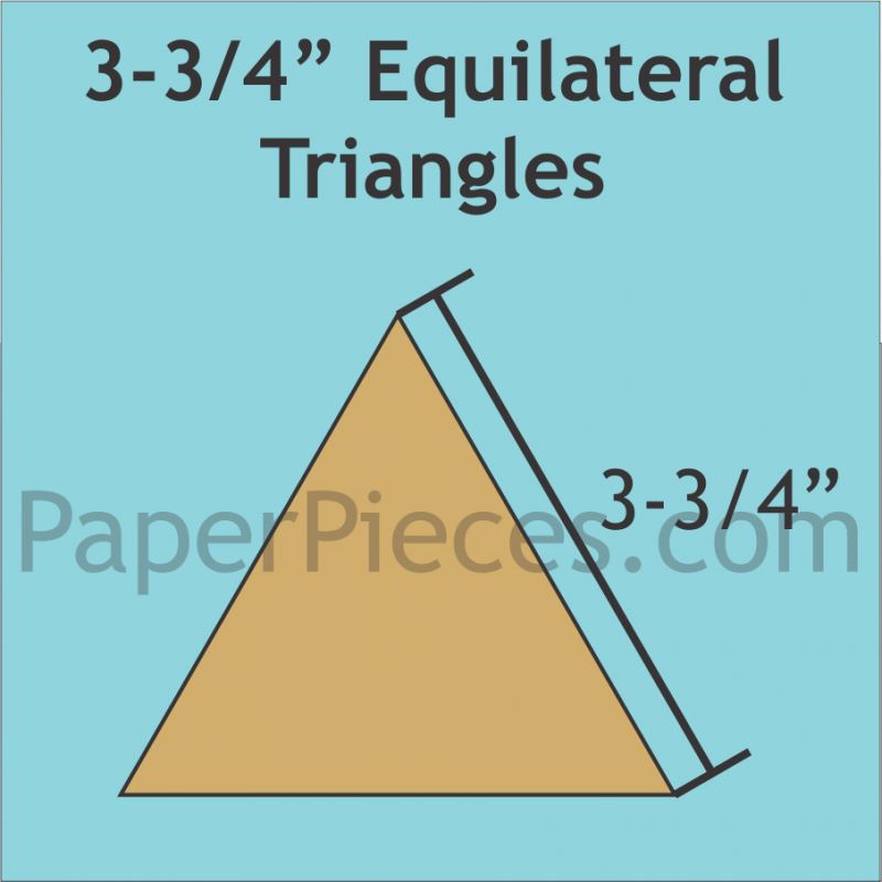 3-3/4" Equilateral Triangles