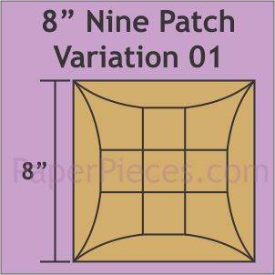 8" Nine Patch Variation 01