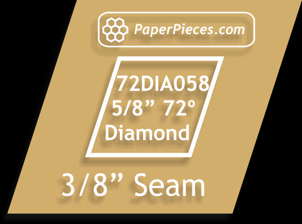5/8" 72 Degree Diamonds