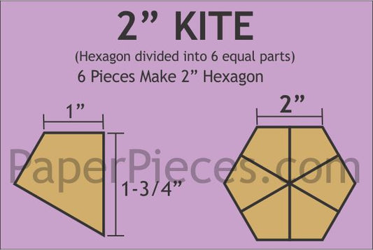 2" Hexagon Kites