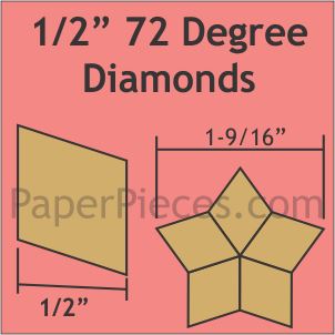 1/2" 72 Degree Diamonds