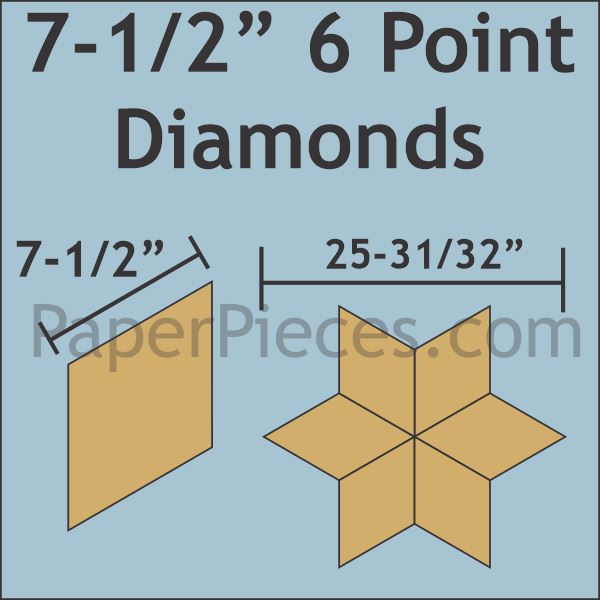 7-1/2" 6 Point Diamond