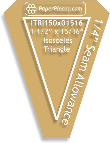 1-1/2"‚ x 15/16"‚ Isosceles Triangles