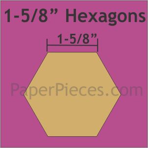 1-5/8" Hexagons