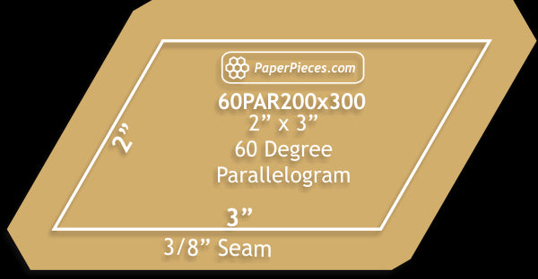 2" x 3" 60 Degree Parallelograms
