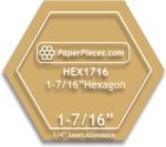 1-7/16" Hexagons