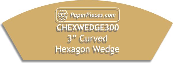3" Curved Hexagon Wedge