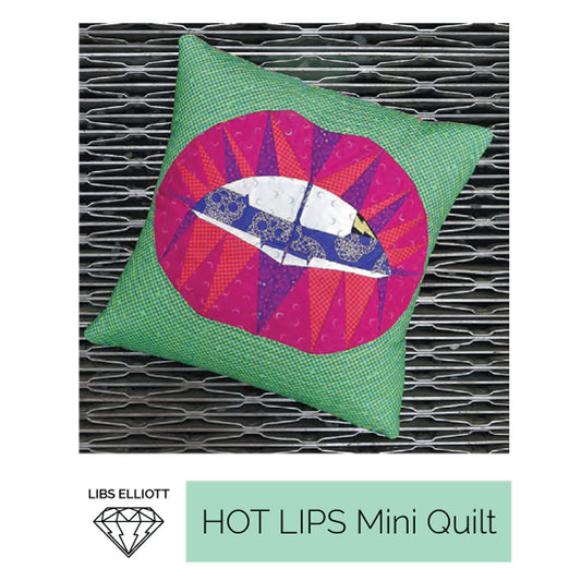 Hot Lips Mini Quilt