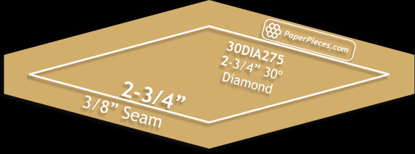 2-3/4" 30 Degree Diamonds