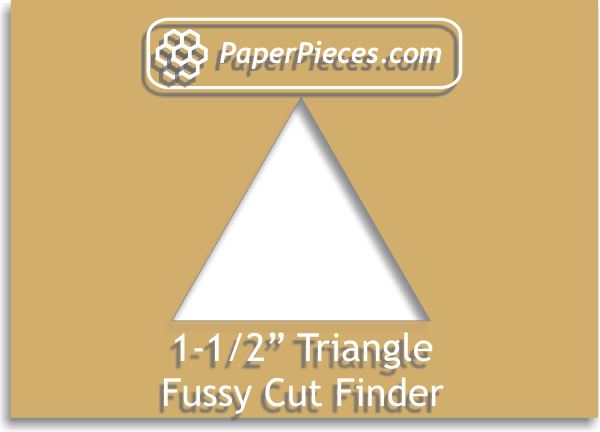 1-1/2" Equilateral Triangle Fussy Cut Finder