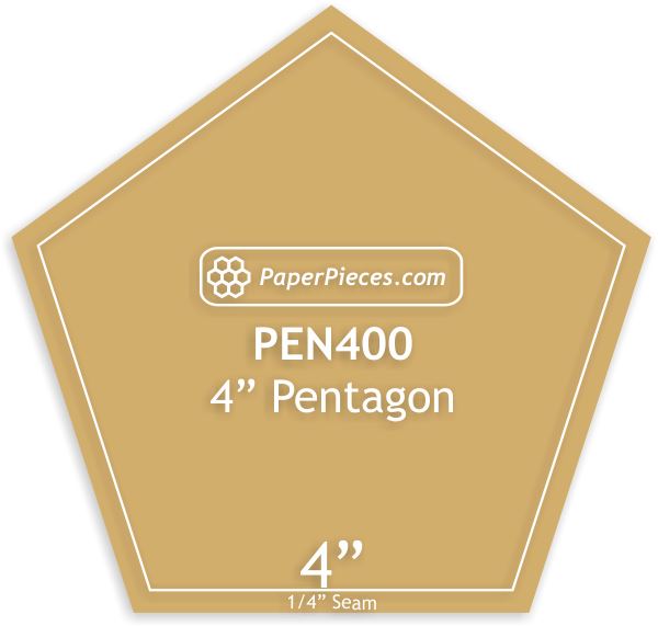4" Pentagons