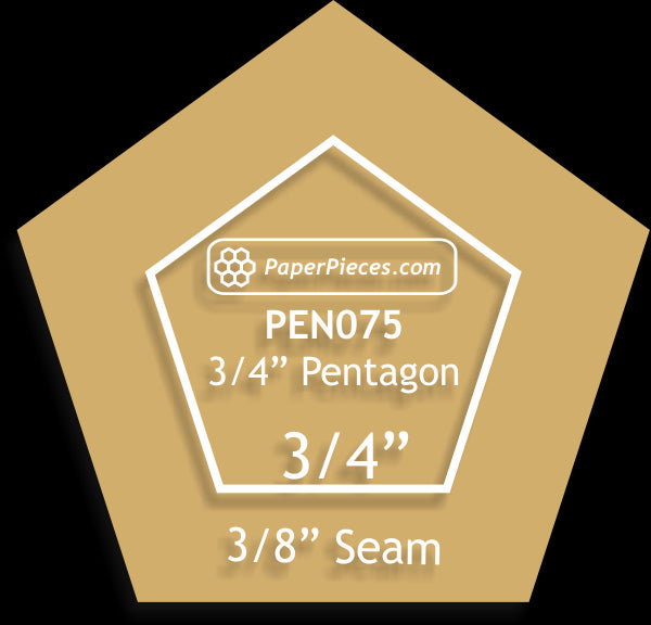 3/4" Pentagons
