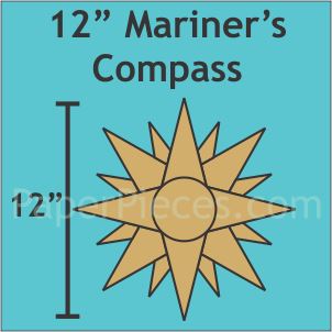 12" Mariner's Compass Variation 01