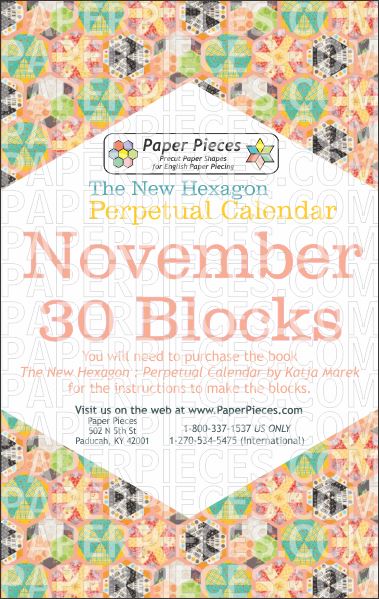 The New Hexagon Perpetual Calendar Piece Packs + Templates