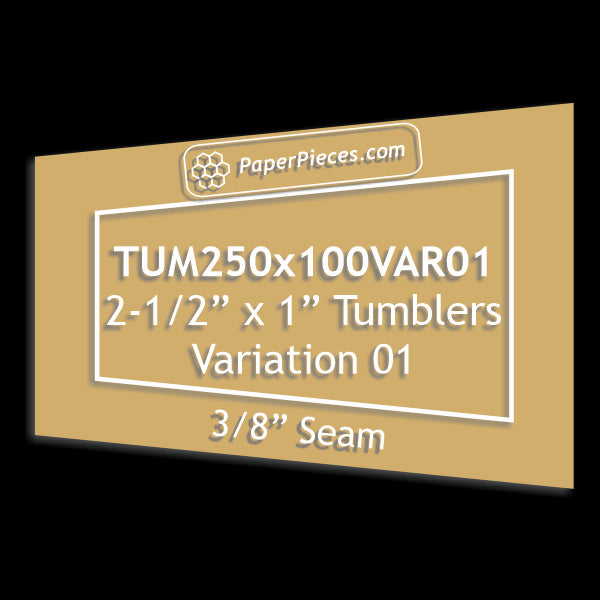 2-1/2" x 1" Tumblers Variation 01