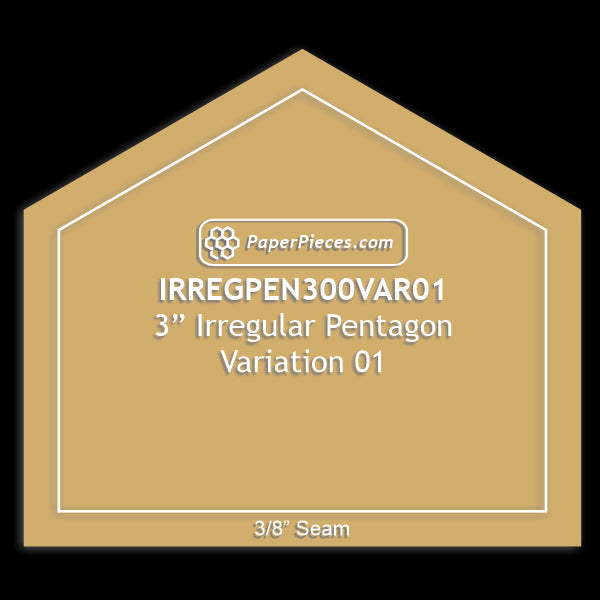 3" Irregular Pentagons Variation 01