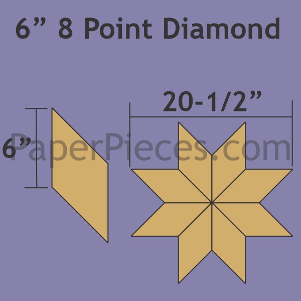 6" 8 Point Diamond