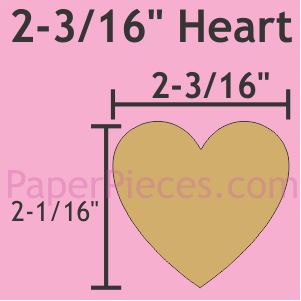 2-3/16" Hearts