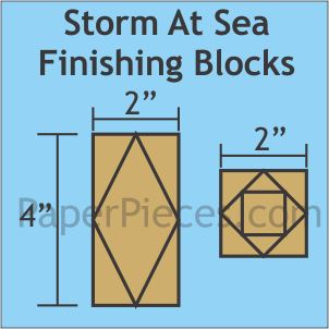 6" Storm At Sea Finishing Blocks