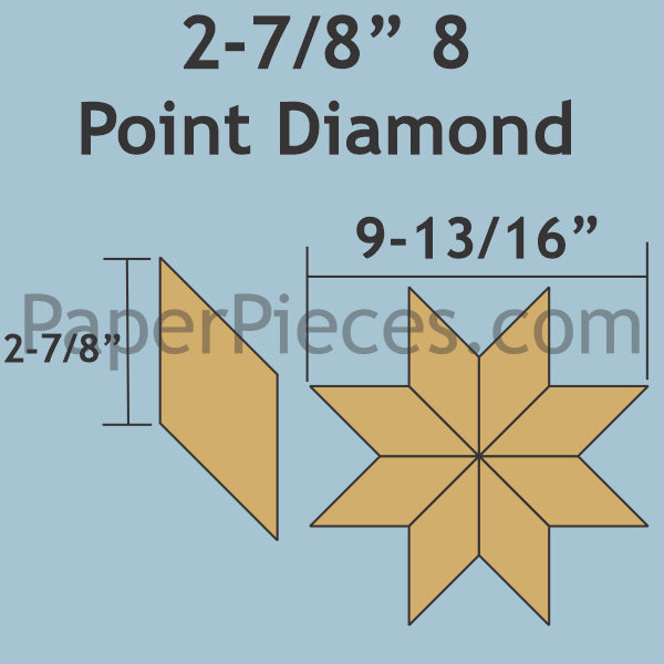 2-7/8" 8 Point Diamond