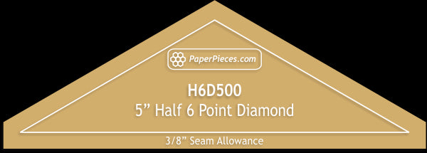 5" Half 6 Point Diamonds