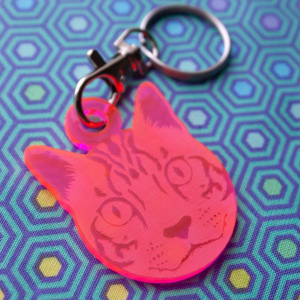 Cat Keychain by Tula Pink