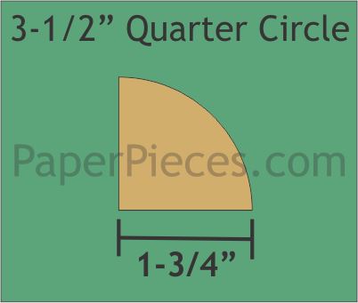 3-1/2" Quarter Circles