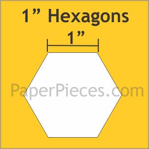 1" Hexagons