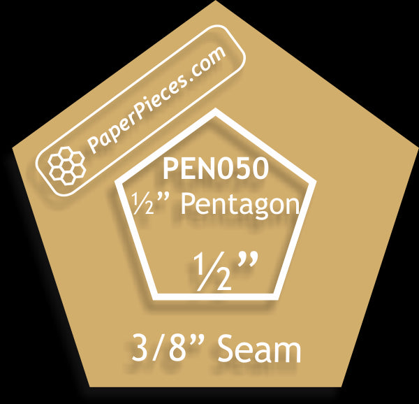 1/2" Pentagons