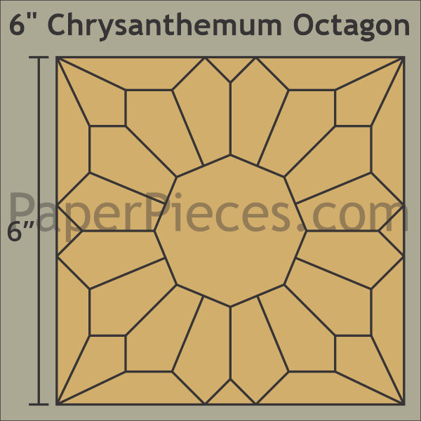6" Chrysanthemum Octagon