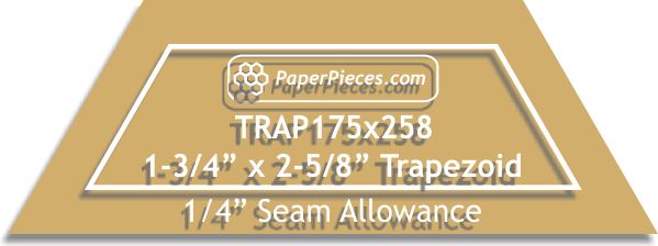 1-3/4" x 2-5/8" Trapezoid