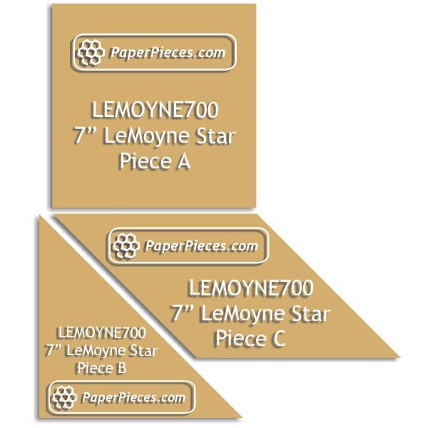 7" Lemoyne Star Block