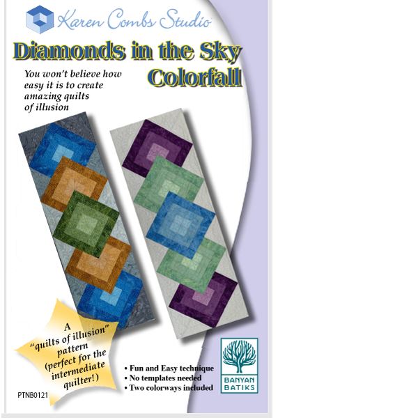 Diamonds in the Sky - Colorfall by Karen Combs