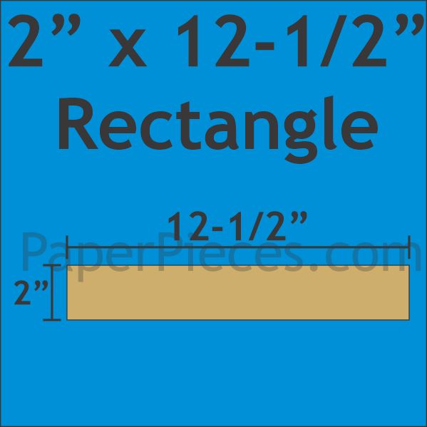 2" x 12-1/2" Rectangle
