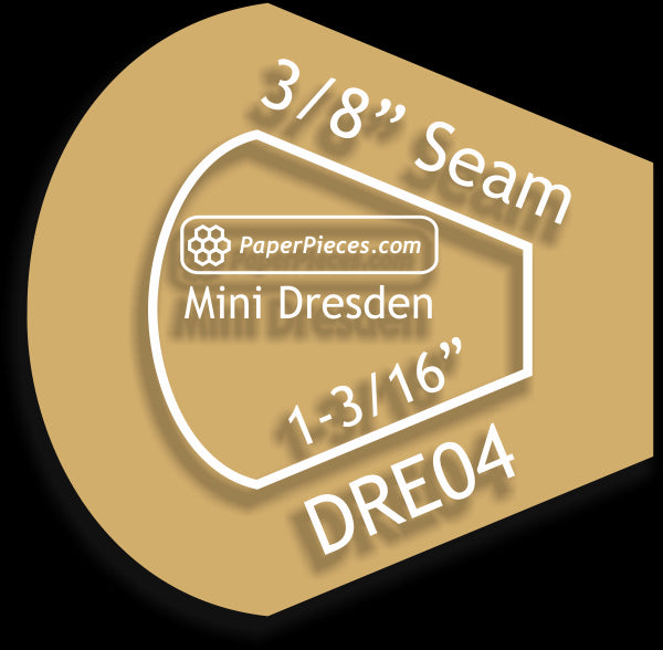 3" 8 Petal Miniature Dresden Plates