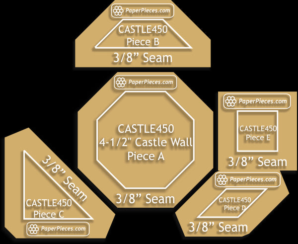 4-1/2" Castle Wall Block