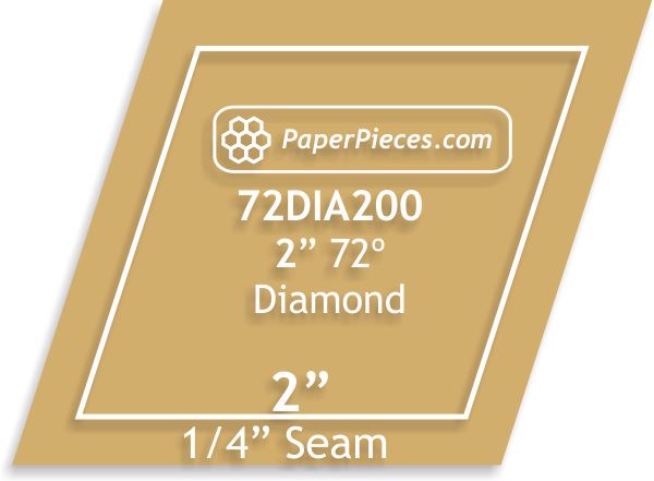 2" 72 Degree Diamonds