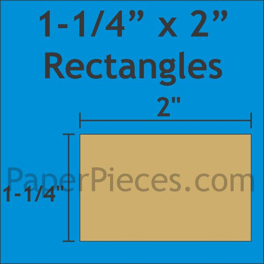 1-1/4" x 2" Rectangle