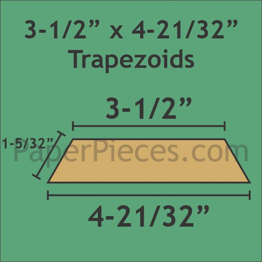 3-1/2" x 4-21/32" Trapezoid