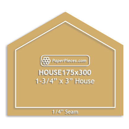 1-3/4" x 3" House