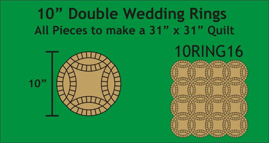 10" Double Wedding Ring