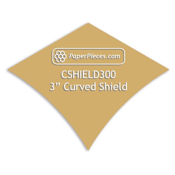 3" Curved Shield